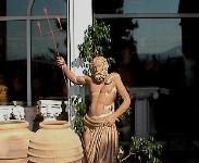 Poseidon Statue at Pottery outlet.