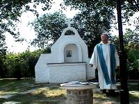 Father Bob dressed for Mass at Lydia