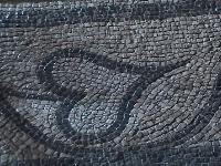 Heart Mosaic in the floor.