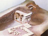 Section showing the excavation of the tombs